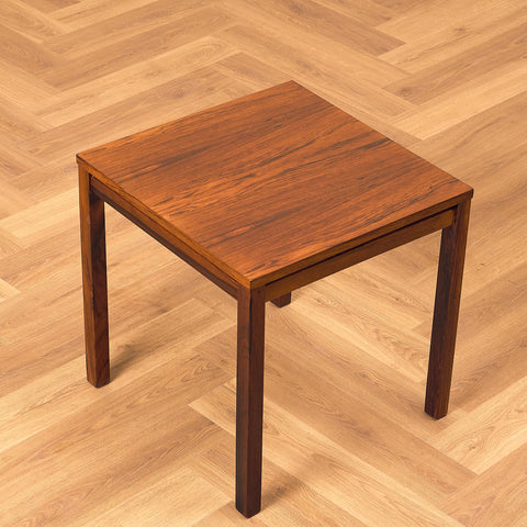 Danish side table in Santos rosewood