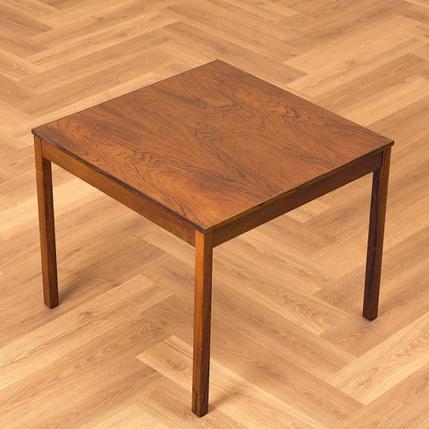 Danish side table in Santos rosewood