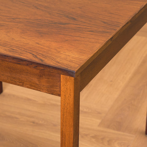 Danish side table in Santos rosewood