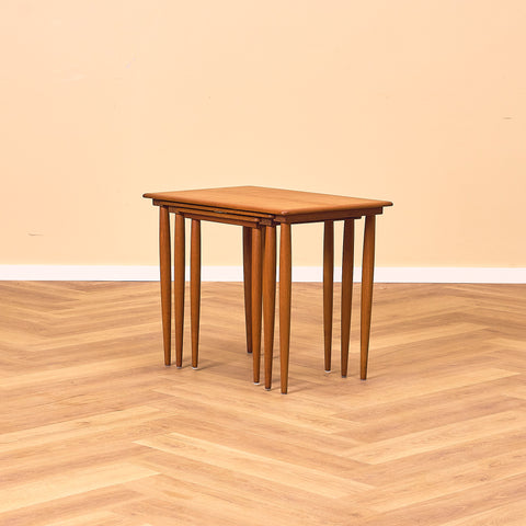Swedish set of nest of tables in teak