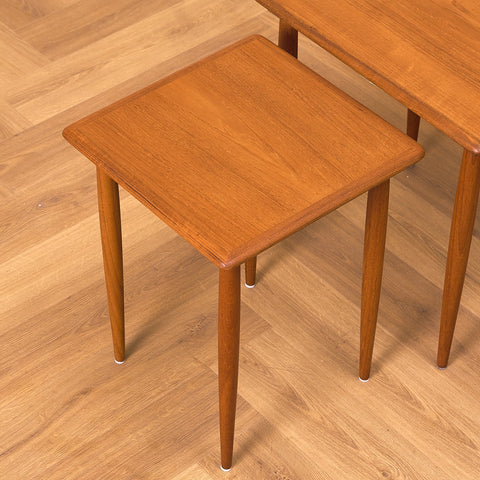 Swedish set of nest of tables in teak