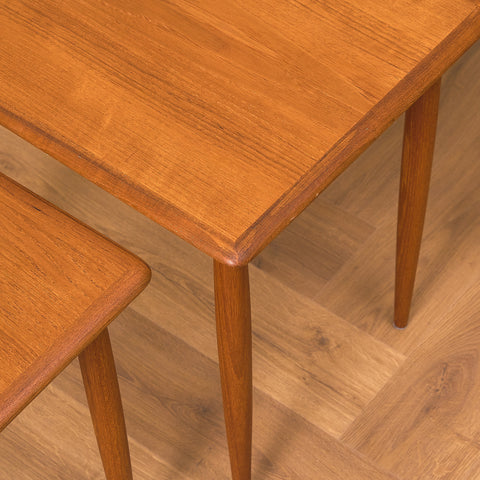 Swedish set of nest of tables in teak