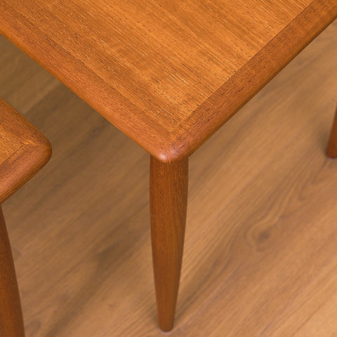 Swedish set of nest of tables in teak