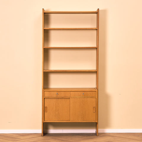 Swedish bookshelf in oak