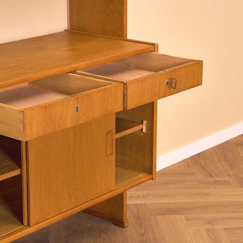 Swedish bookshelf in oak