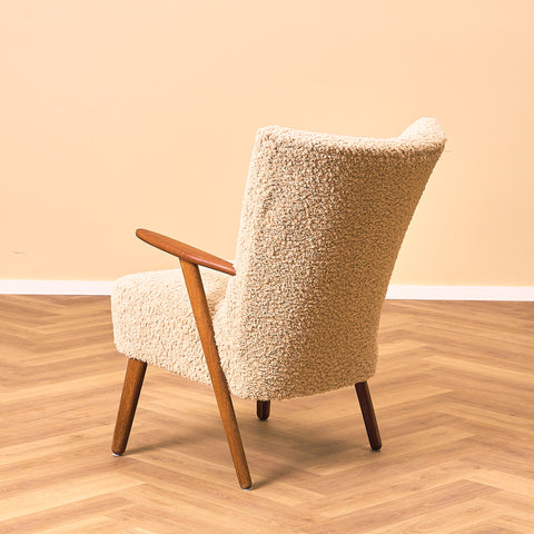 Swedish armchair in teak and oak