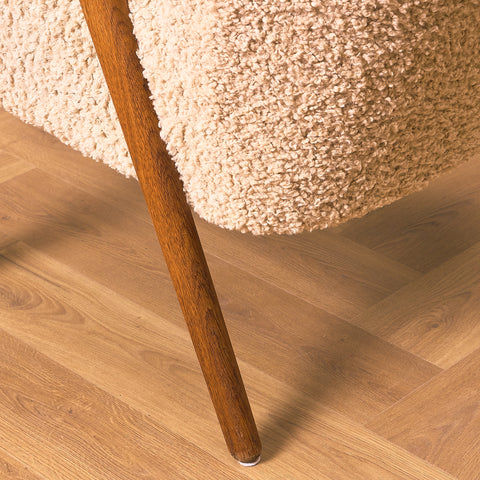 Swedish armchair in teak and oak