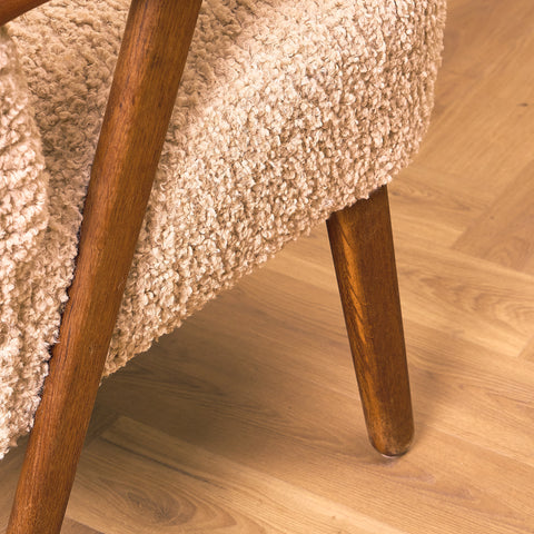 Swedish armchair in teak and oak