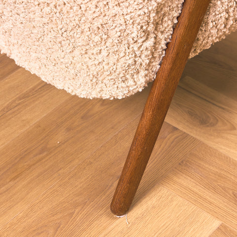 Swedish armchair in teak and oak