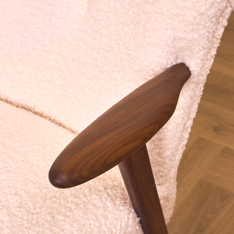Danish armchairs in solid walnut by Erhardsen & Andersen for ERAN Møbler