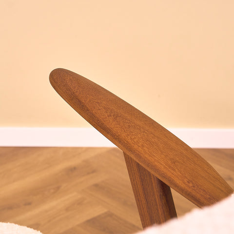 Danish armchairs in solid walnut by Erhardsen & Andersen for ERAN Møbler