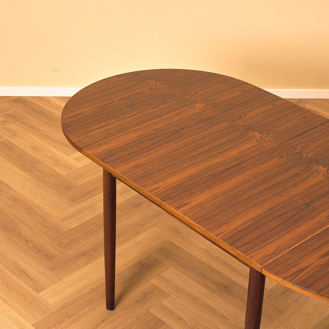 Danish dining table in Santos rosewood "Arne Vodder style"