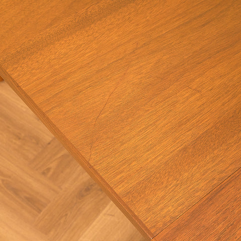 Danish round dining table in teak