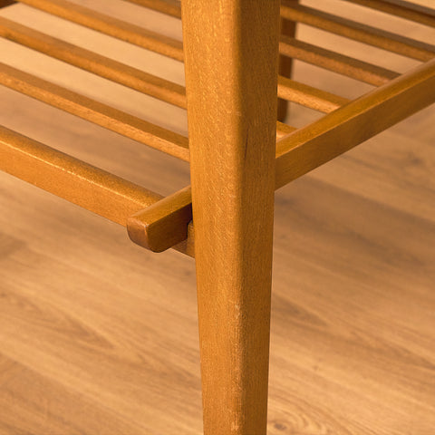 Swedish small coffee table in teak and beech