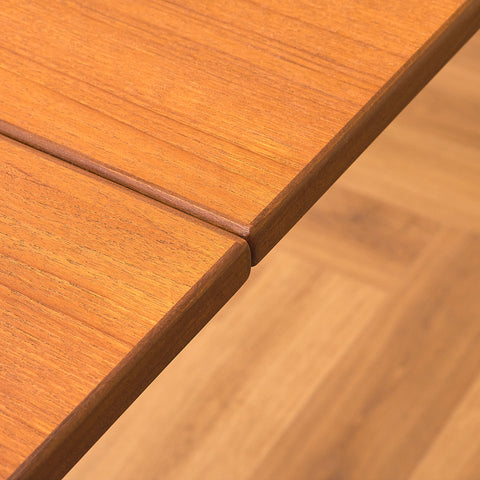Swedish rectangular table in teak and beech
