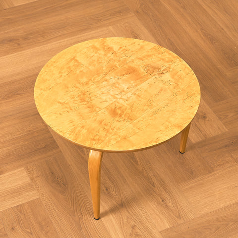 Swedish small side tables in beech and birch, model 'Annika' by Bruno Mathsson, for DUX