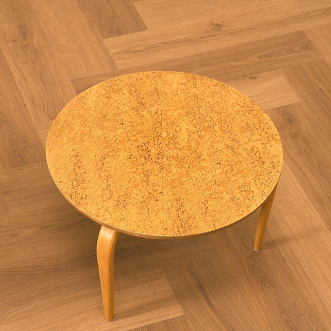 Swedish small side tables in beech and birch, model 'Annika' by Bruno Mathsson, for DUX