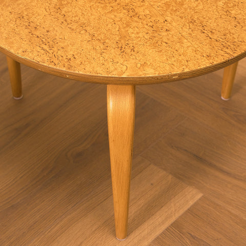 Swedish small side tables in beech and birch, model 'Annika' by Bruno Mathsson, for DUX