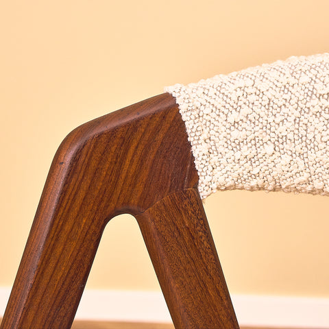 Danish set of 5 dining chairs in walnut by Sax Møbler