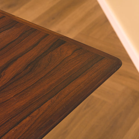 Danish dining table in Santos rosewood and beech