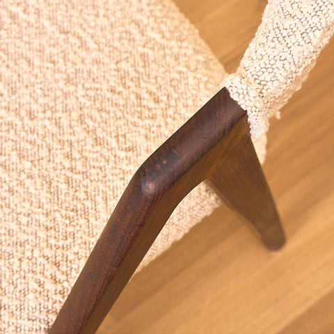 Danish set of 5 dining chairs in walnut by Sax Møbler