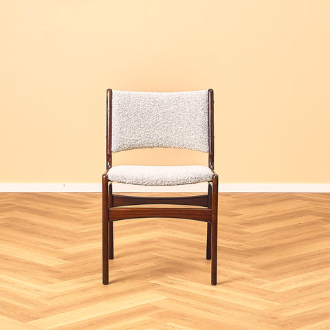 Danish dining chairs in mahogany by Erik Buch for Anderstrup Møbelfabrik, model 89