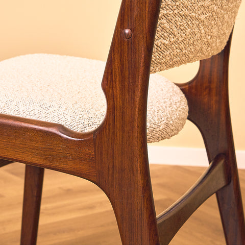 Danish dining chairs in mahogany by Erik Buch for Anderstrup Møbelfabrik, model 89