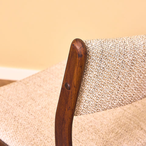 Danish dining chairs in Santos rosewood by Johannes Andersen for Uldum Mobelfabrik