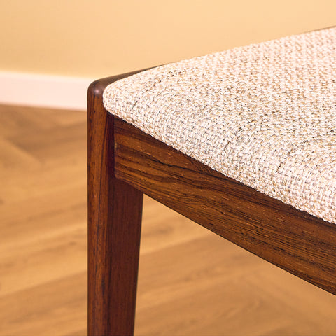Danish dining chairs in Santos rosewood by Johannes Andersen for Uldum Mobelfabrik