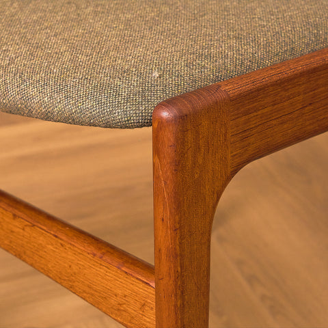 A rare set of Danish dining chairs in teak by Erik Buch for Anderstrup Møbelfabrik, model 89