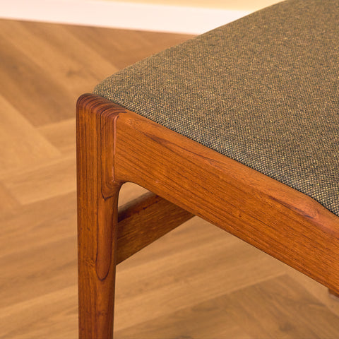A rare set of Danish dining chairs in teak by Erik Buch for Anderstrup Møbelfabrik, model 89