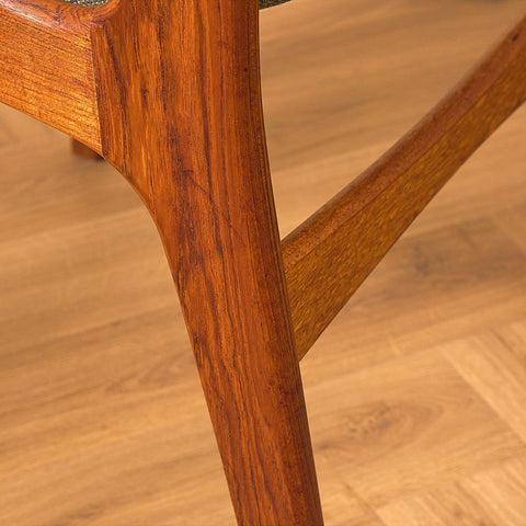 A rare set of Danish dining chairs in teak by Erik Buch for Anderstrup Møbelfabrik, model 89