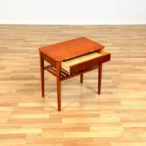 Swedish teak side table by AB Lundberg & Söner