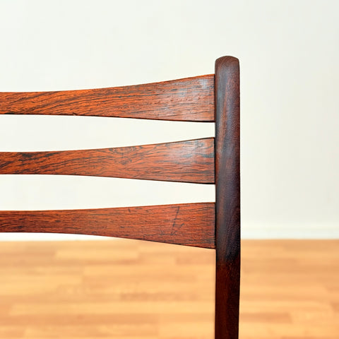 Danish dining chairs in Santos rosewood & beech, model 68 by Faldsled Chairs & Furniture Factory