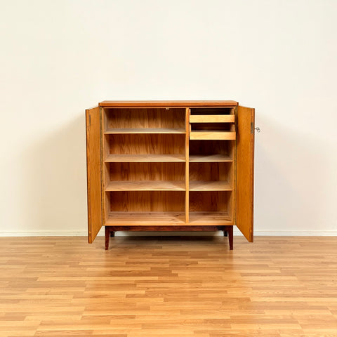 Swedish storage cabinet in teak and oak