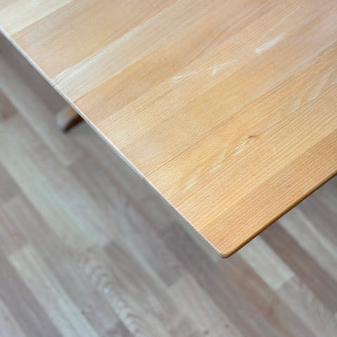 Danish rectangular dining table in beech
