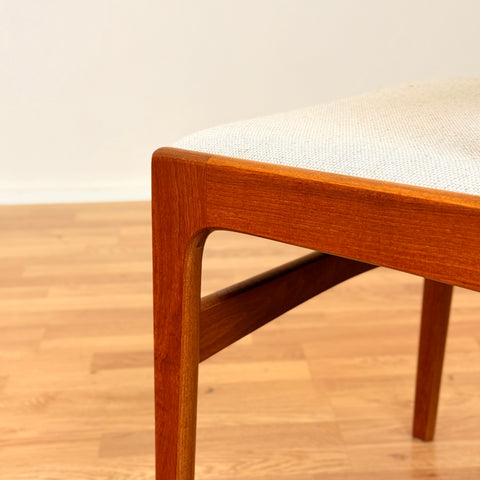 Danish dining chairs in teak by Erik Buch