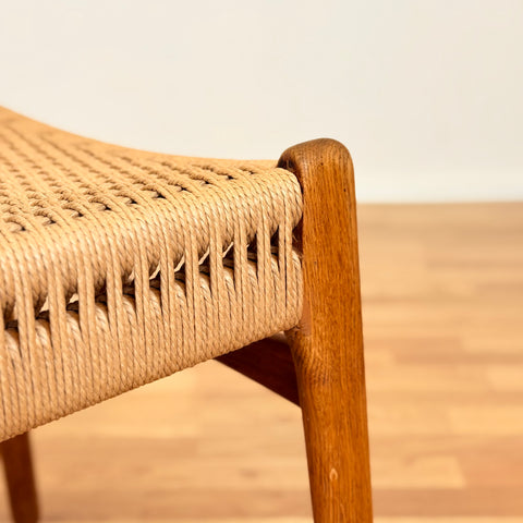 Danish set of 6 dining chairs in oak & teak CH23 by Hans J. Wegner