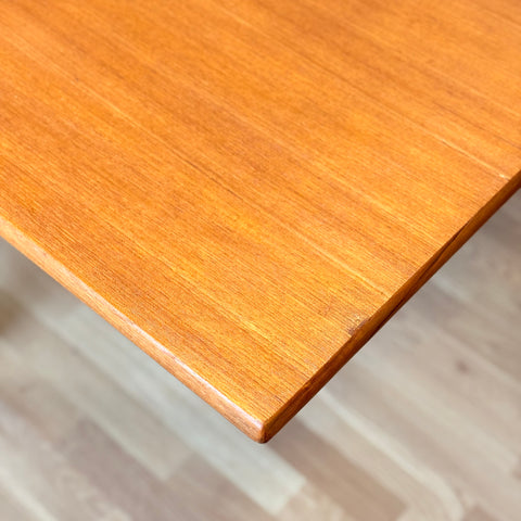 Danish rectangular dining table in teak & oak by Borge Mogensen
