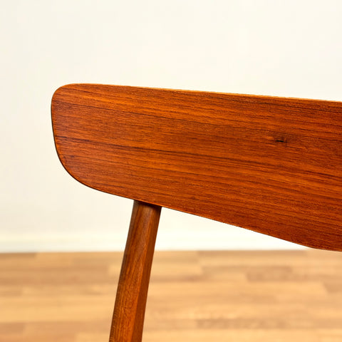 Danish set of 6 dining chairs in teak & beech by Findahl