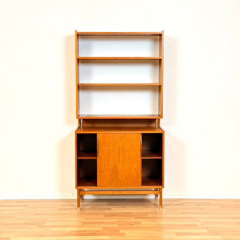 Swedish bookshelf in teak & beech by AB Möbelfabriken Varia, model 'Varia bokhylla'