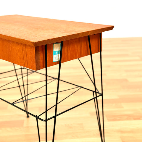 Swedish bedside table in teak