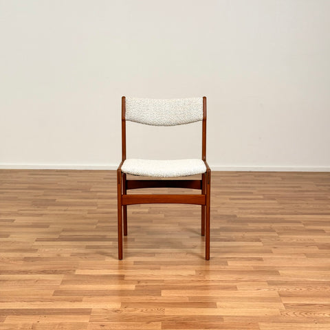 Danish set of 4 dining chairs in teak by Erik Buch