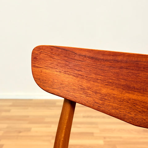 Danish dining chairs in teak & beech by Findahl