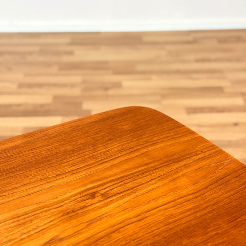 Swedish coffee table in teak & beech by Tingström Valdemarsvik