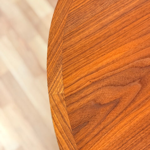 Swedish oval dining table in walnut
