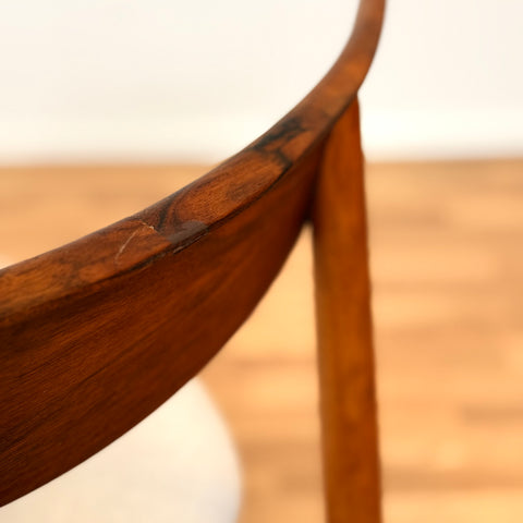 Set of 6 dining chairs in walnut by Harry Østergaard, 1950s-60s, Denmark