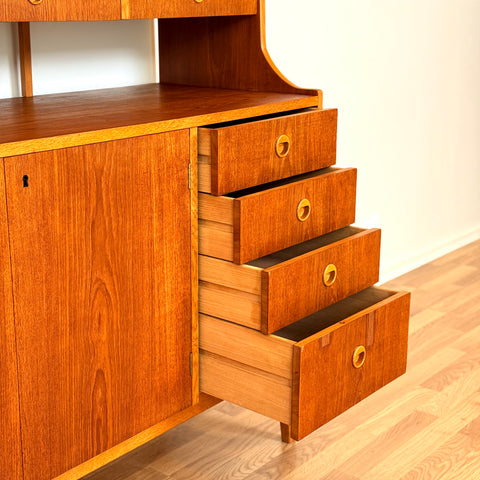 Swedish bookshelf in teak