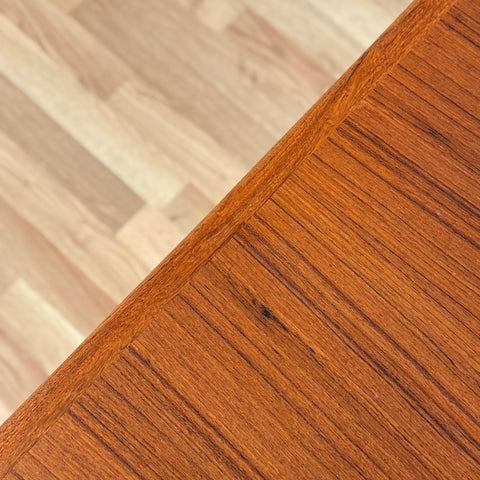 Danish rectangular dining table in teak & beech