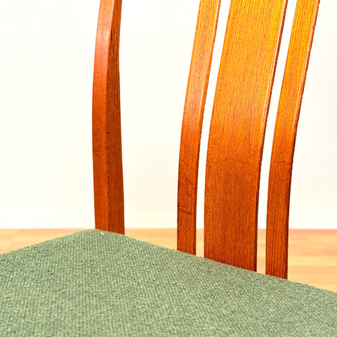 Swedish dining chairs in teak by AB Linde Nilsson, Lammhult